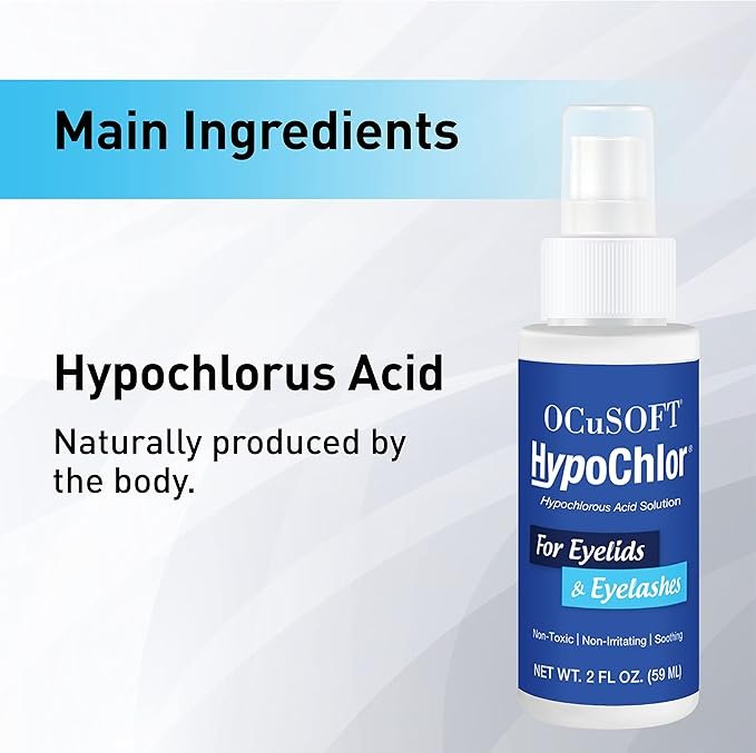 OCuSOFT HypoChlor Spray: The Gentle, Non-Irritating Solution for Eyelid Care 5 Hypochlorous Acid Spray